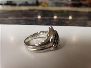 VINTAGE ATASAY KUYU MCULULC STERLING SILVER OPAL RING SIZE: 7 - 5GM